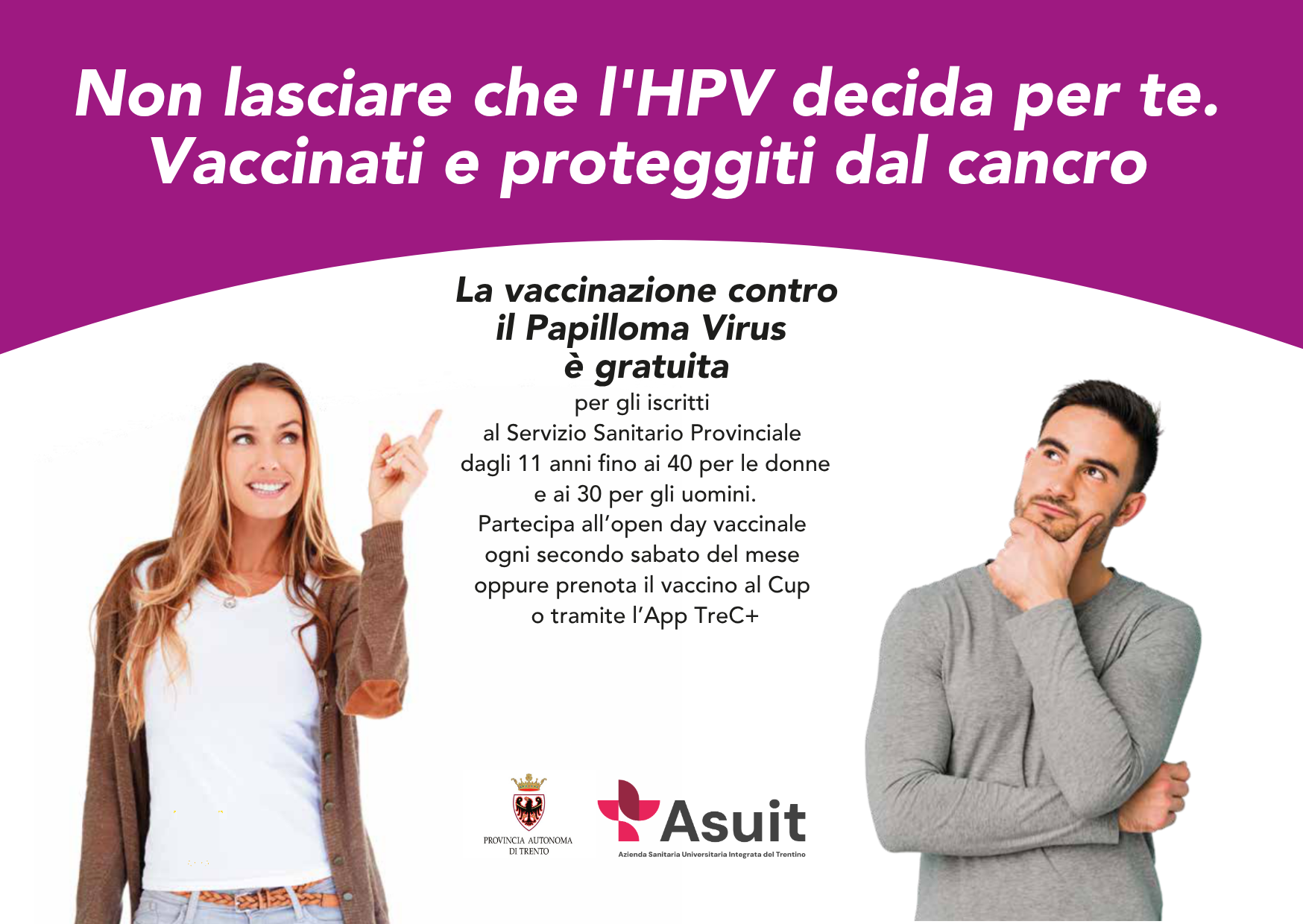 HPV: sabato 11 luglio vaccinazione ad accesso libero