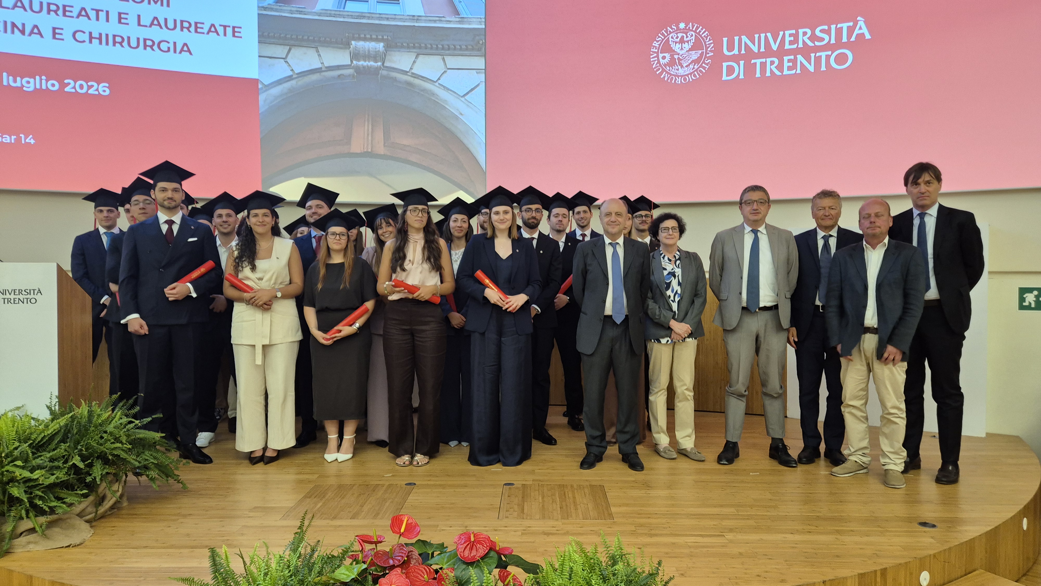 Medicina, l'Università di Trento festeggia le prime lauree
