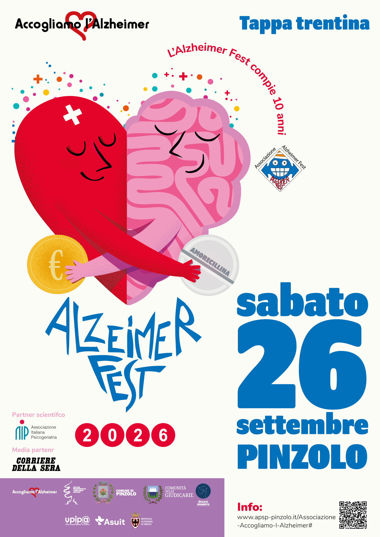 L'Alzheimer Fest fa tappa a Pinzolo il 26 settembre