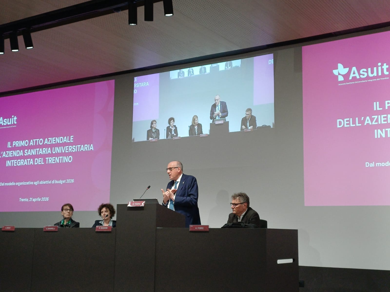 assessore Tonina alla plenaria Asuit 21 aprile 2026